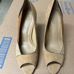 Antonio Melani Tan Peep-Toe Women's Shoes